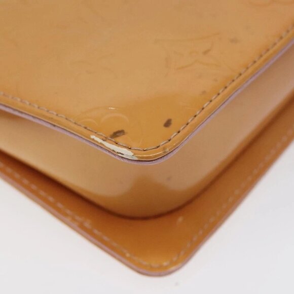 LOUIS VUITTON Monogram Vernis Motto Pouch Marshmallow Pink M91312 Auth 120333 - Picture 3 of 16